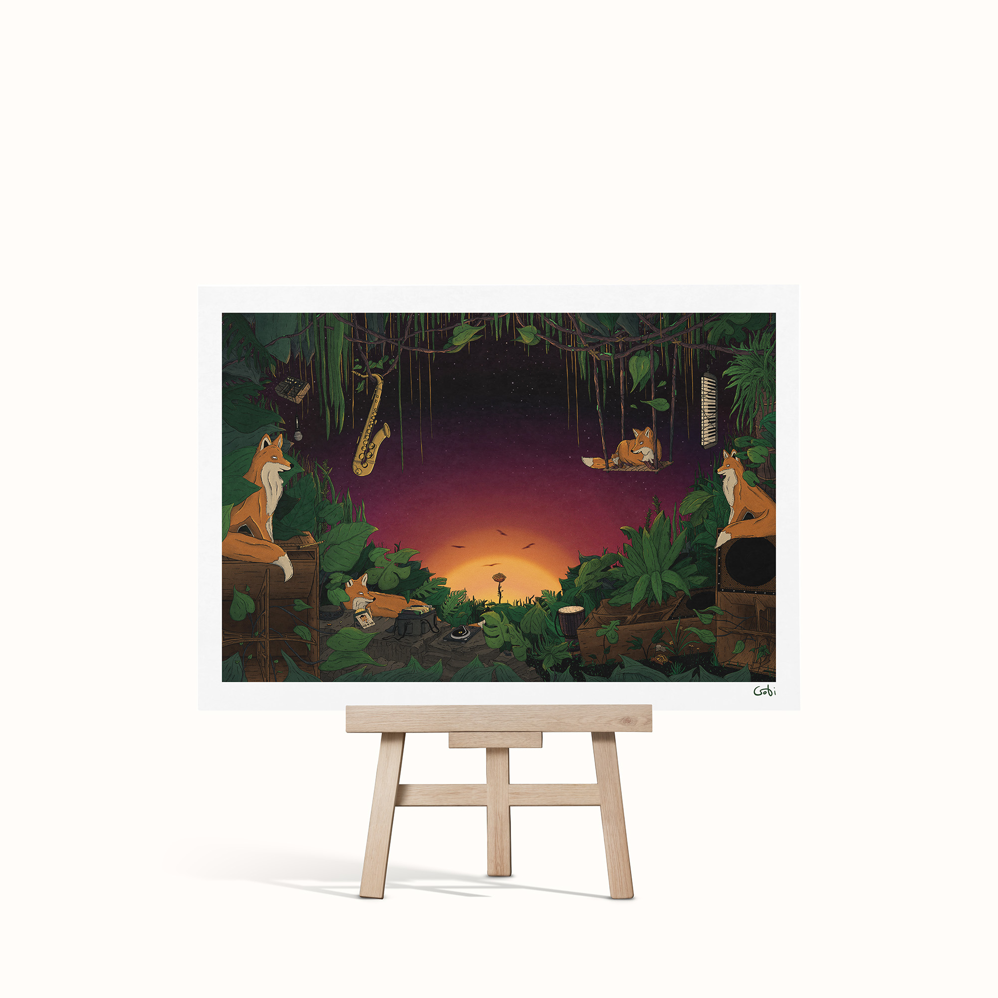 La vallée des renards - Mini print