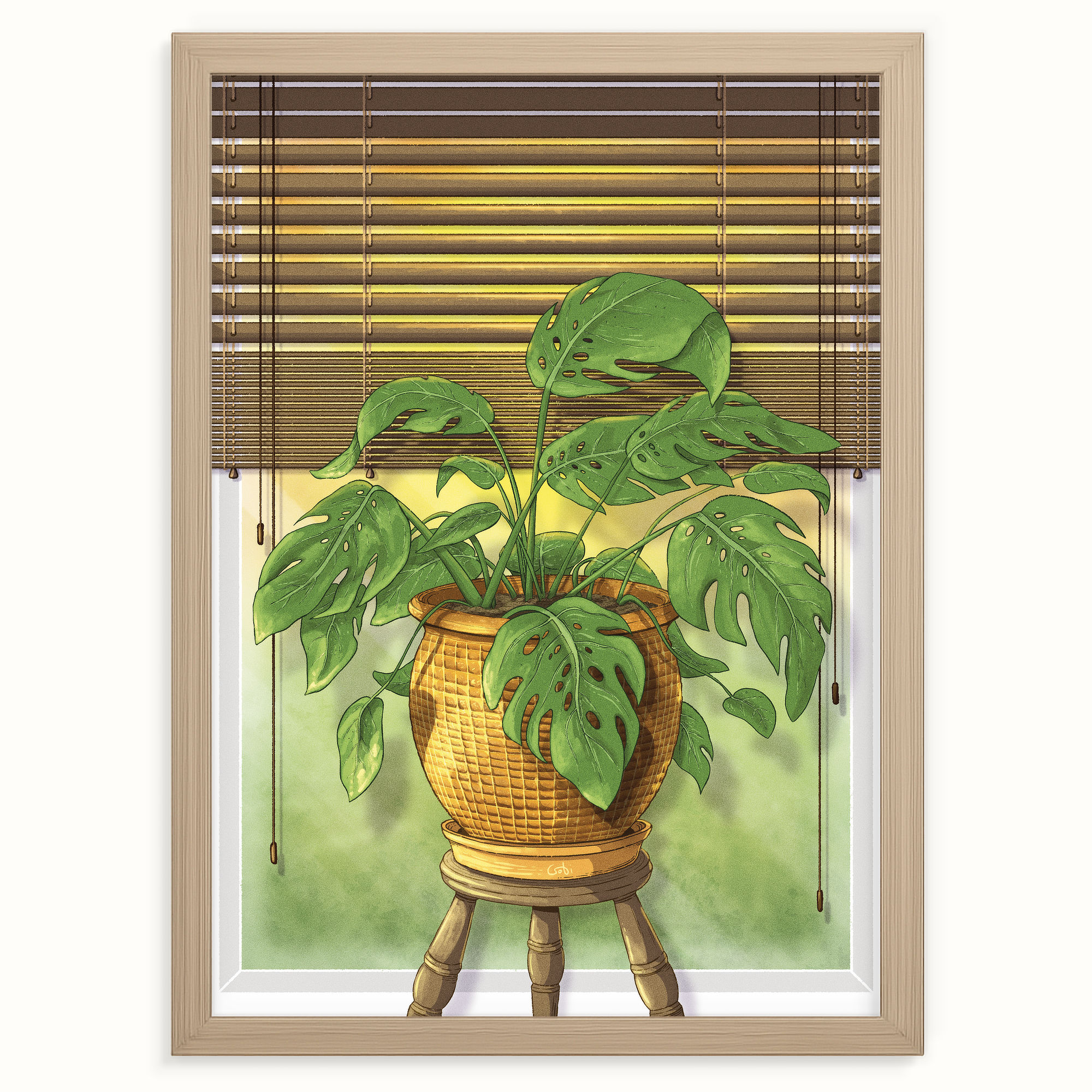Monstera Maligula - Maxi print